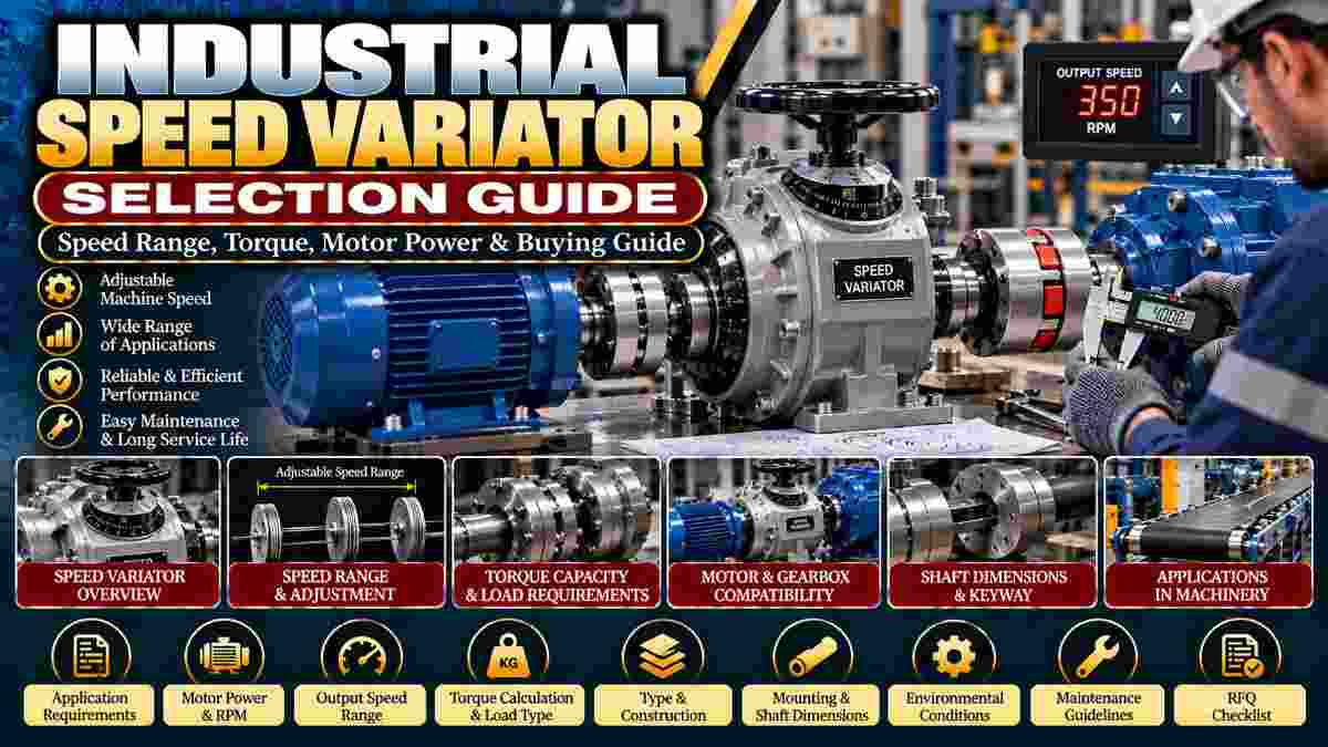 How Do You Select an Industrial Speed Variator for Adjustable Machine Speed?