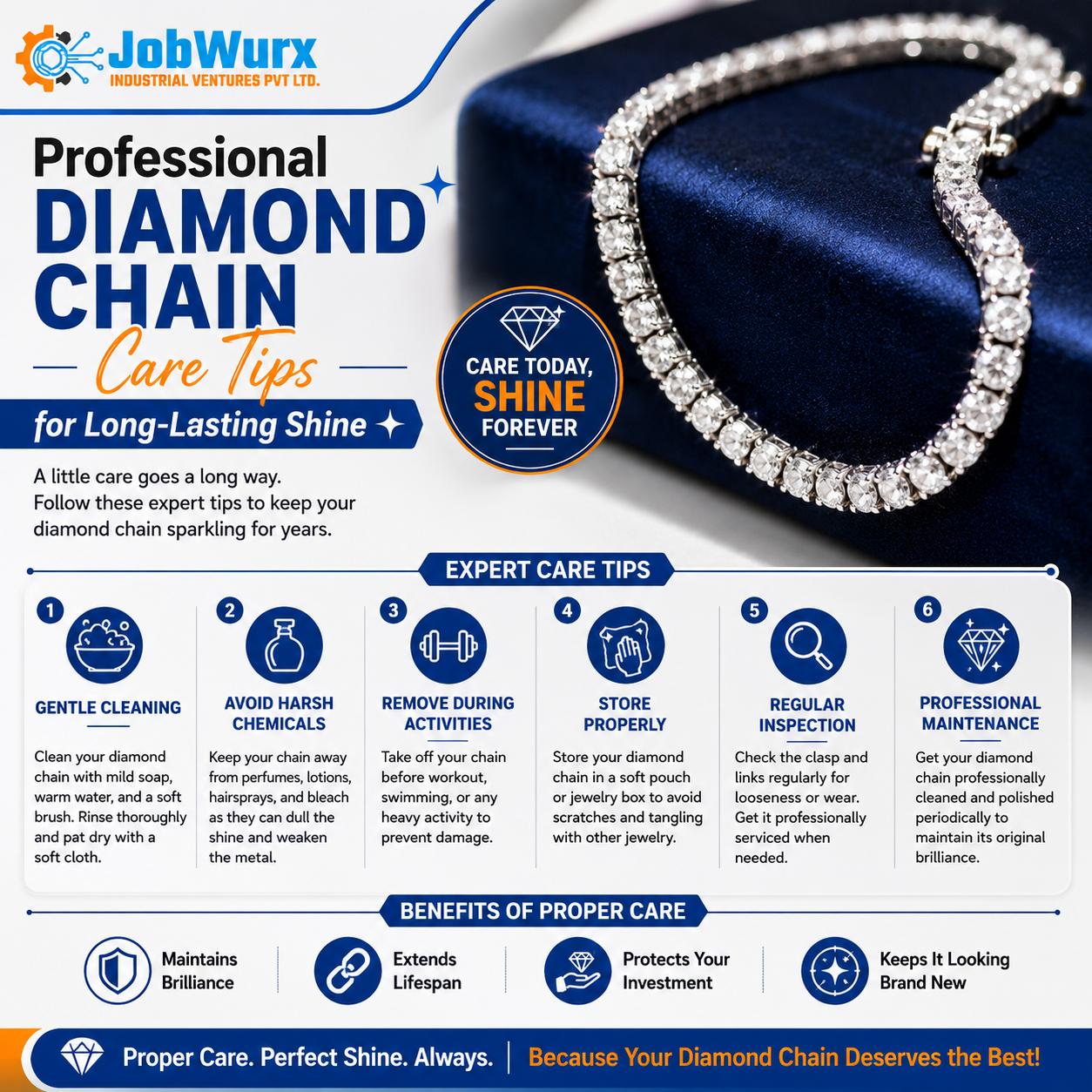 Professional Diamond Chain Care Tips for Long-Lasting Shine - industrial guide